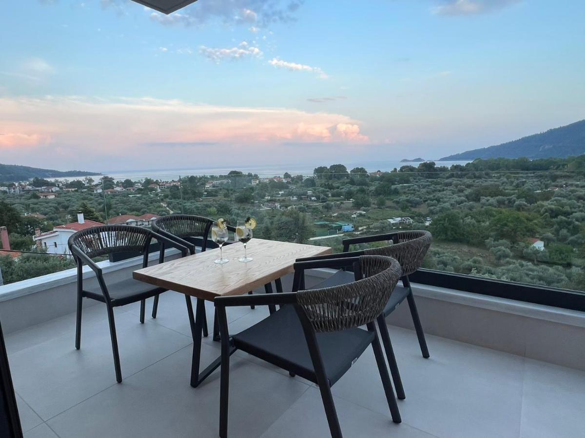 Toska Tower Aparthotel Chrysi Ammoudia Luaran gambar