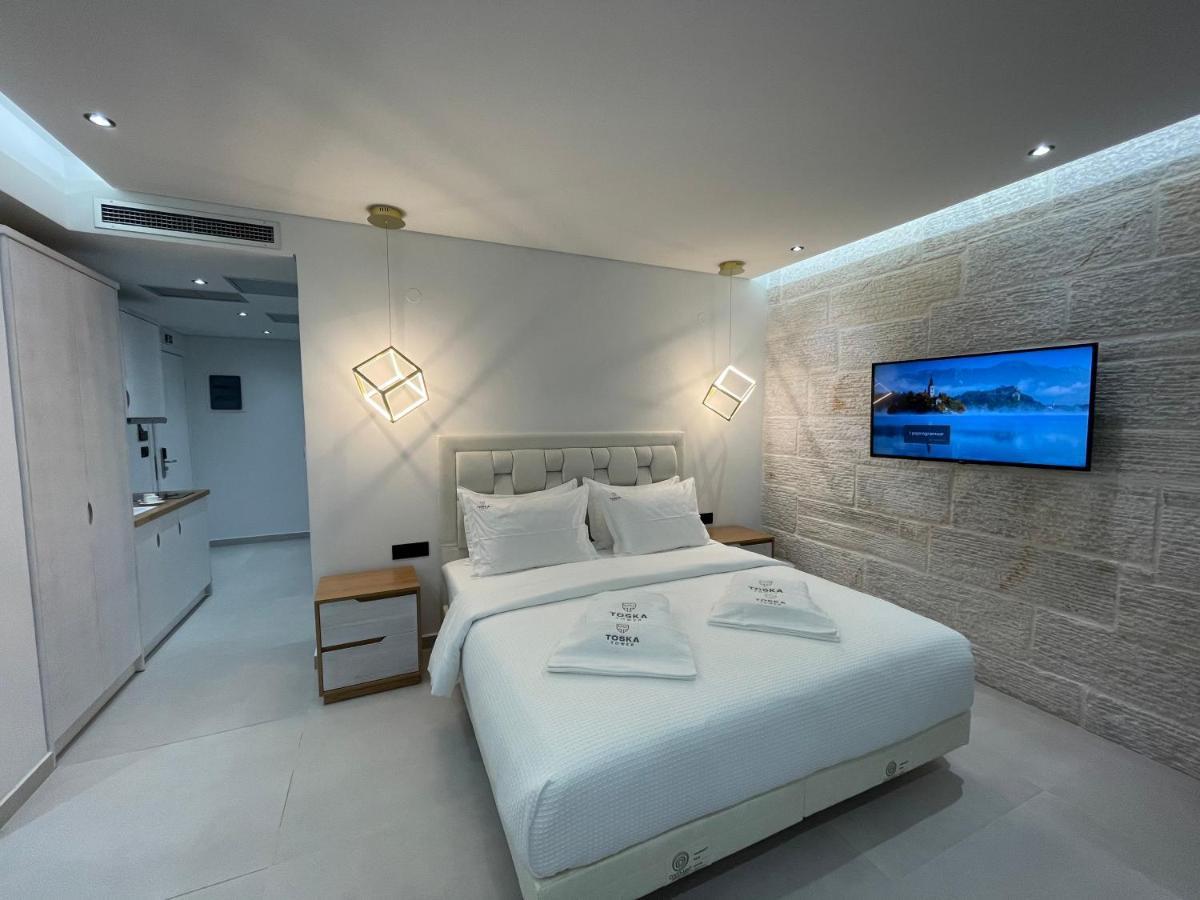 Toska Tower Aparthotel Chrysi Ammoudia Luaran gambar